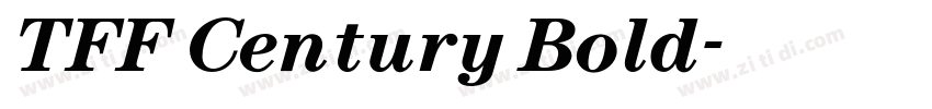 TFF Century Bold字体转换 TFF Century Bold字体转换